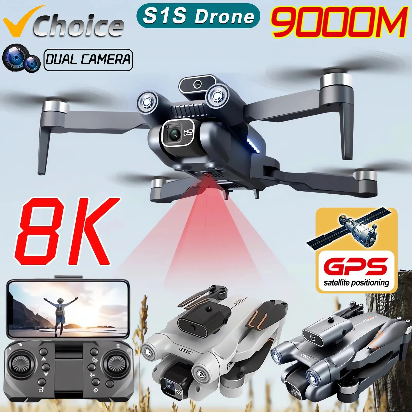 Brushed Drone Motor - Новинка, камера для дрона S1S, GPS,