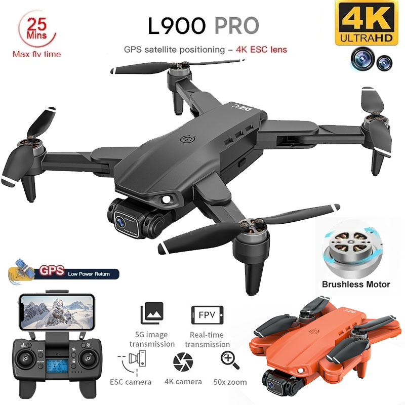 Brushed Drone Motor - Квадрокоптер L900 Pro складной с GPS