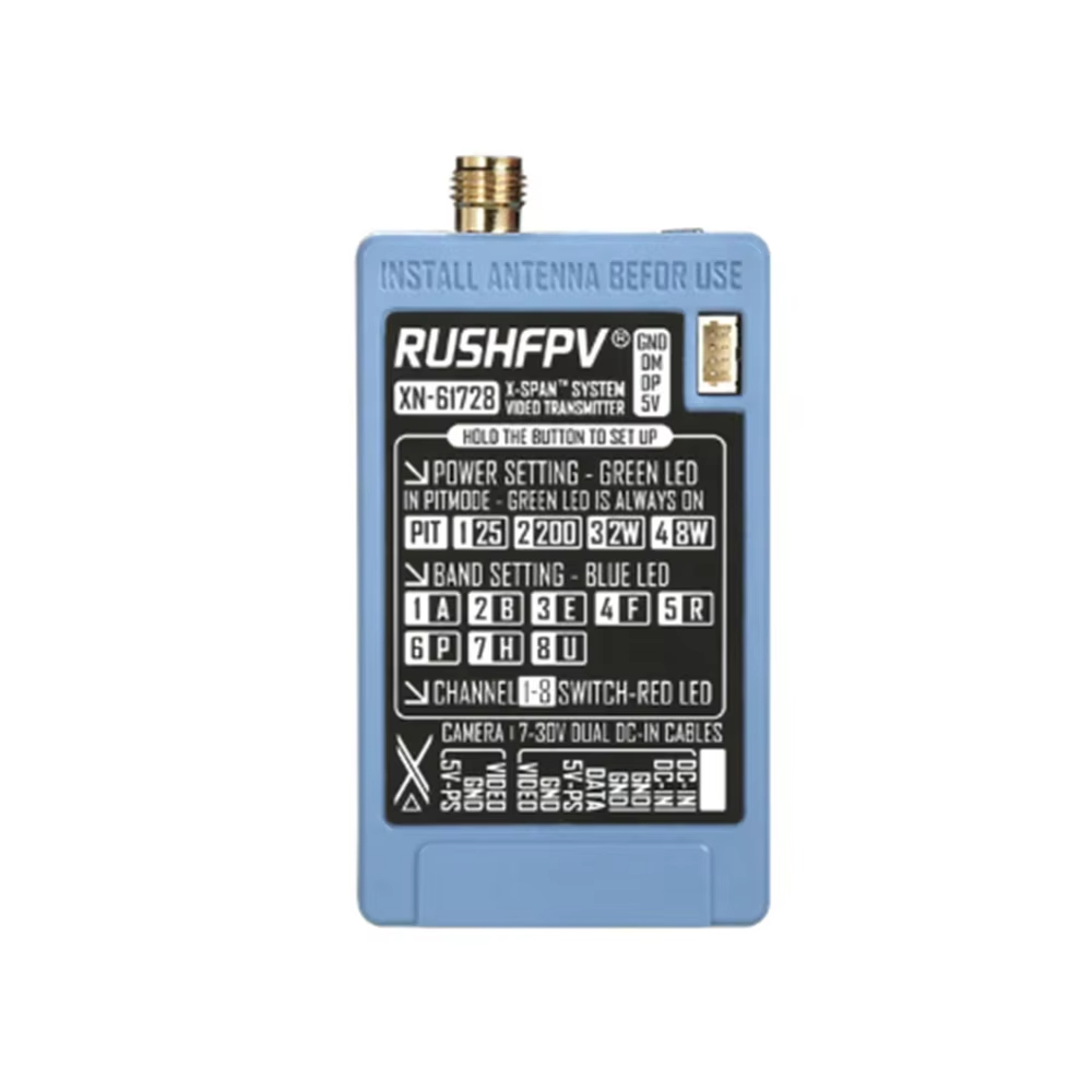 RUSHFPV 6.1‑7.2G 8W X61728 VTX – обзор и цена Rc Transmitter